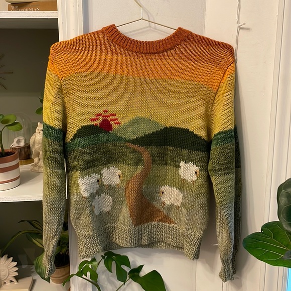 American Vintage Sweaters - vintage sunset knit sweater